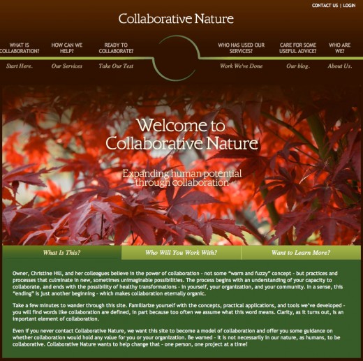 Collaborative Nature website Collaborative Nature website