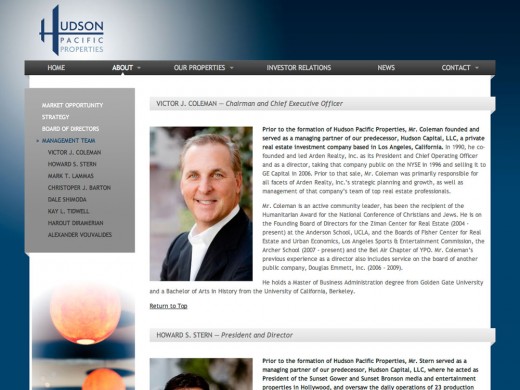 Hudson Pacific Properties Team Hudson Pacific Properties Team