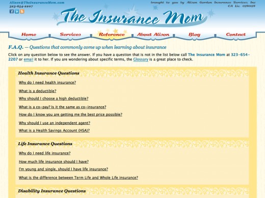 The Insurance Mom FAQ