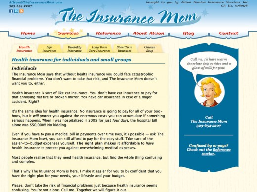 The Insurance Mom Services Detail