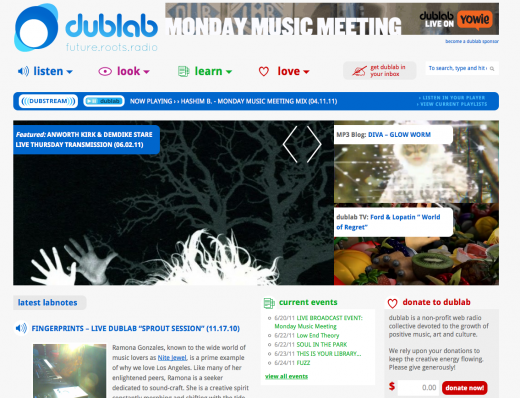 dublab landing page dublab landing page