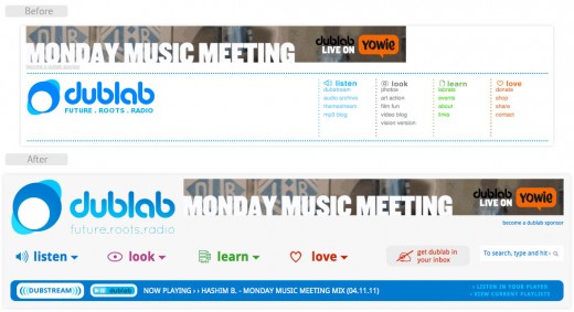 dublab header before and after dublab header before and after