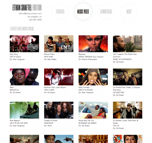 Ethan Shaftel - Music Video Page